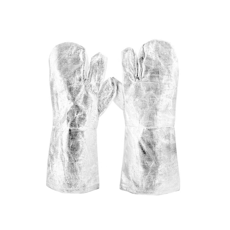 Guantes de aluminio con fibra de vidrio.